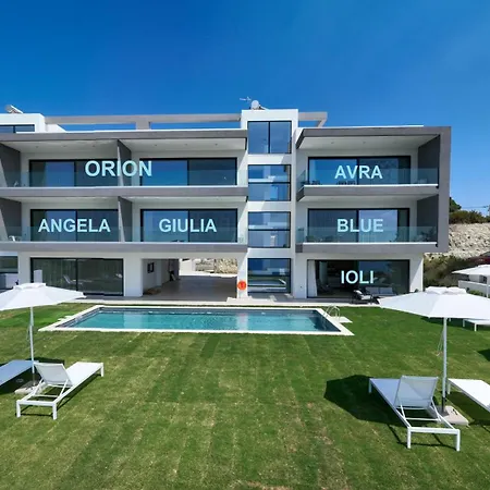 Aquarama Pool Apt. - Blue Apartment Ixia (Rhodes)
